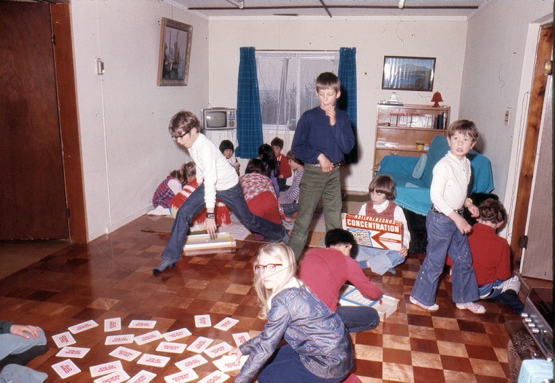 kids playing games in room