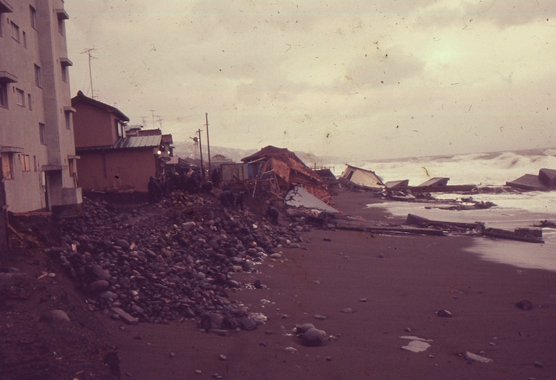 Houses washed out to sea