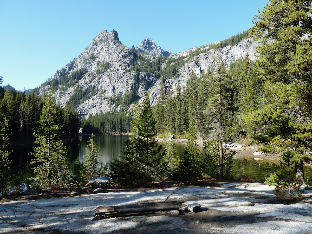 rock camp area looking out to lake