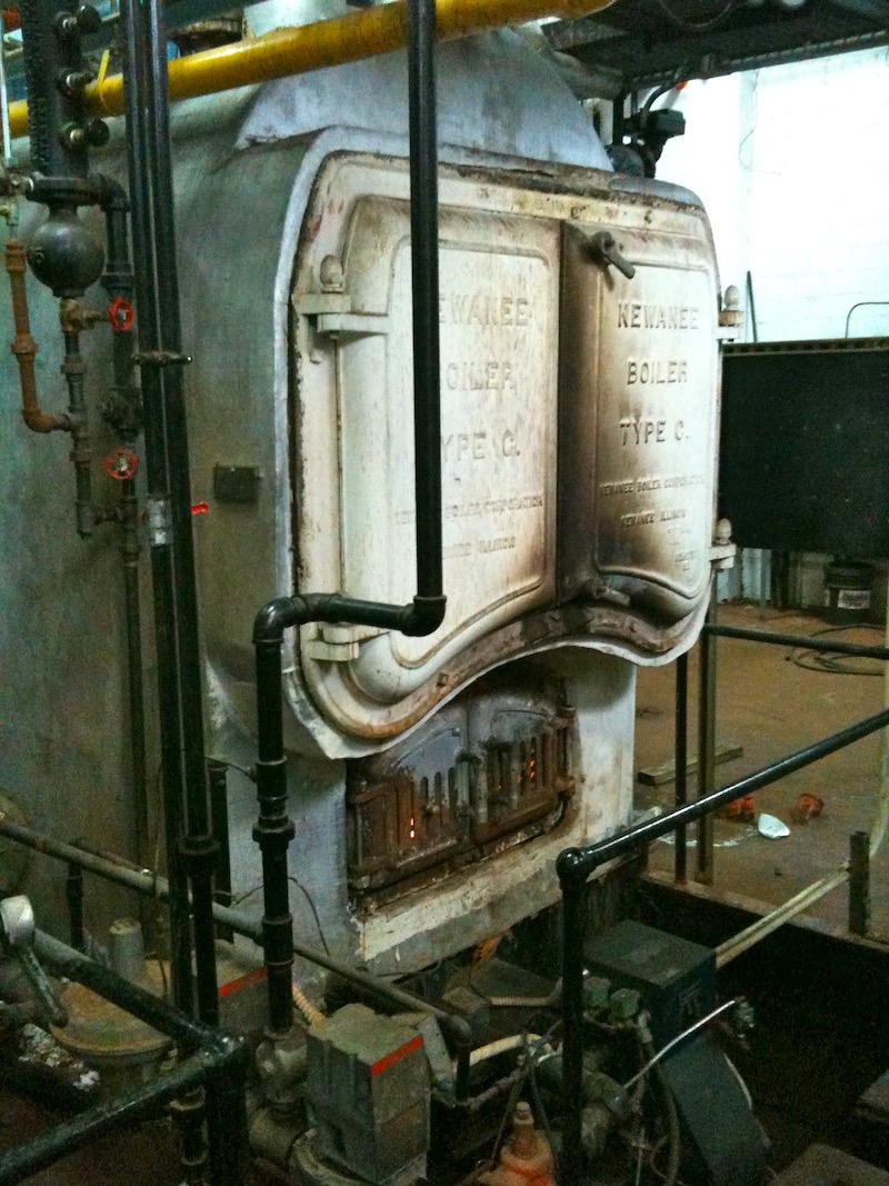 old heating boiler