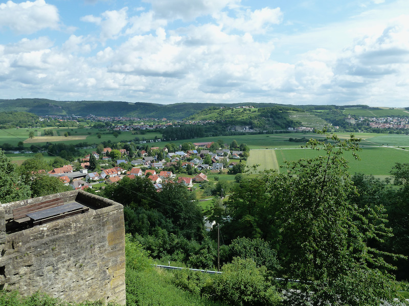 Valley, river, farmland and village