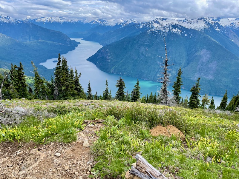 View of Ross snaking south