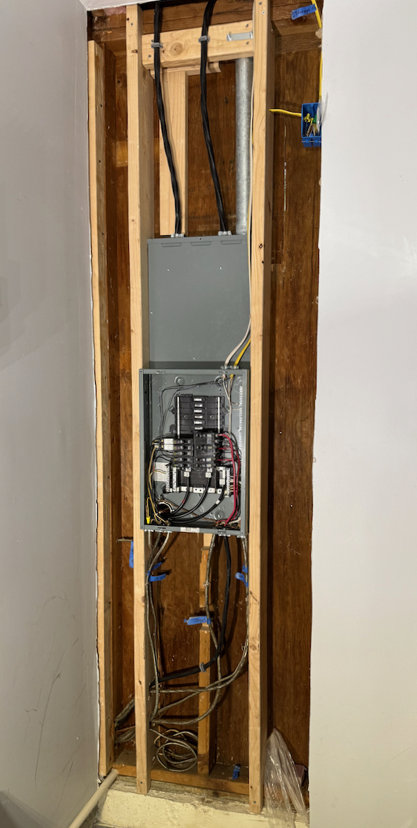 inside panel without cover