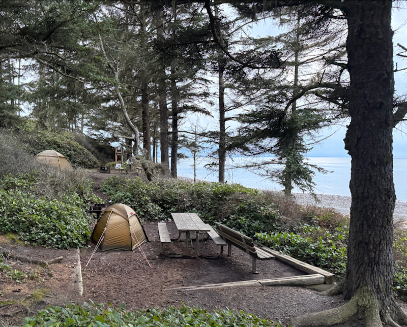 Tents at campsite