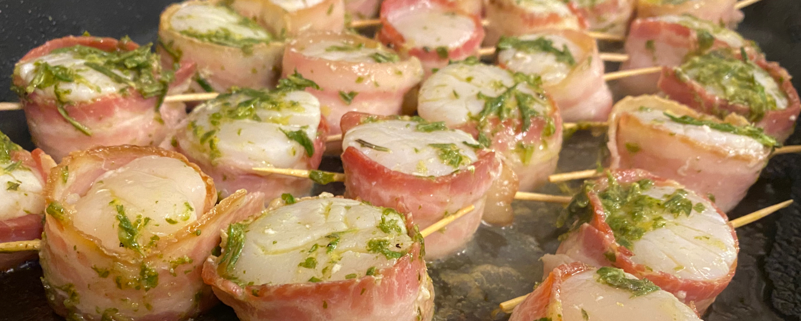 Bacon wrapped scallops