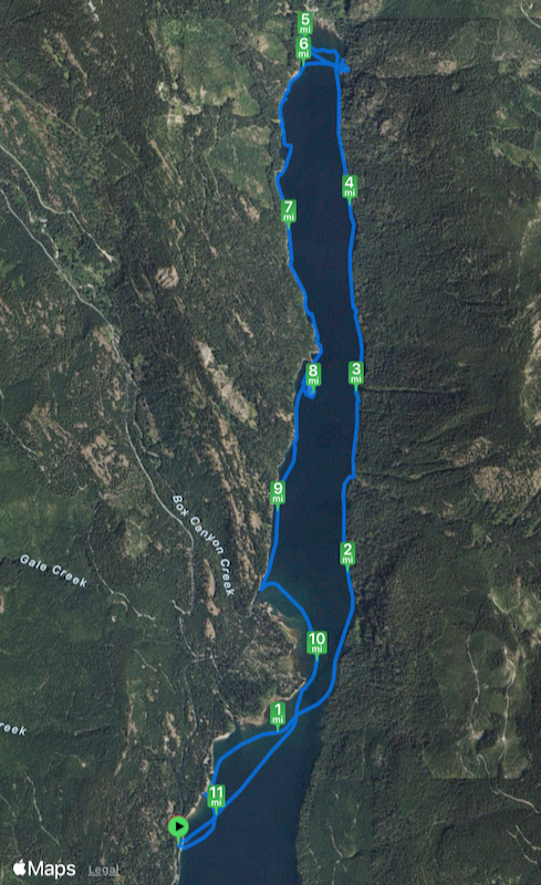 track around Kachess Lake north end