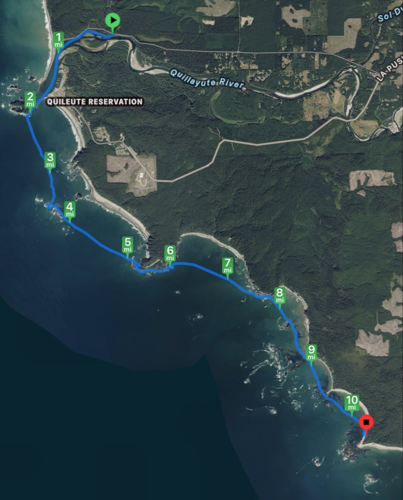 track from La Push to Toleak Point