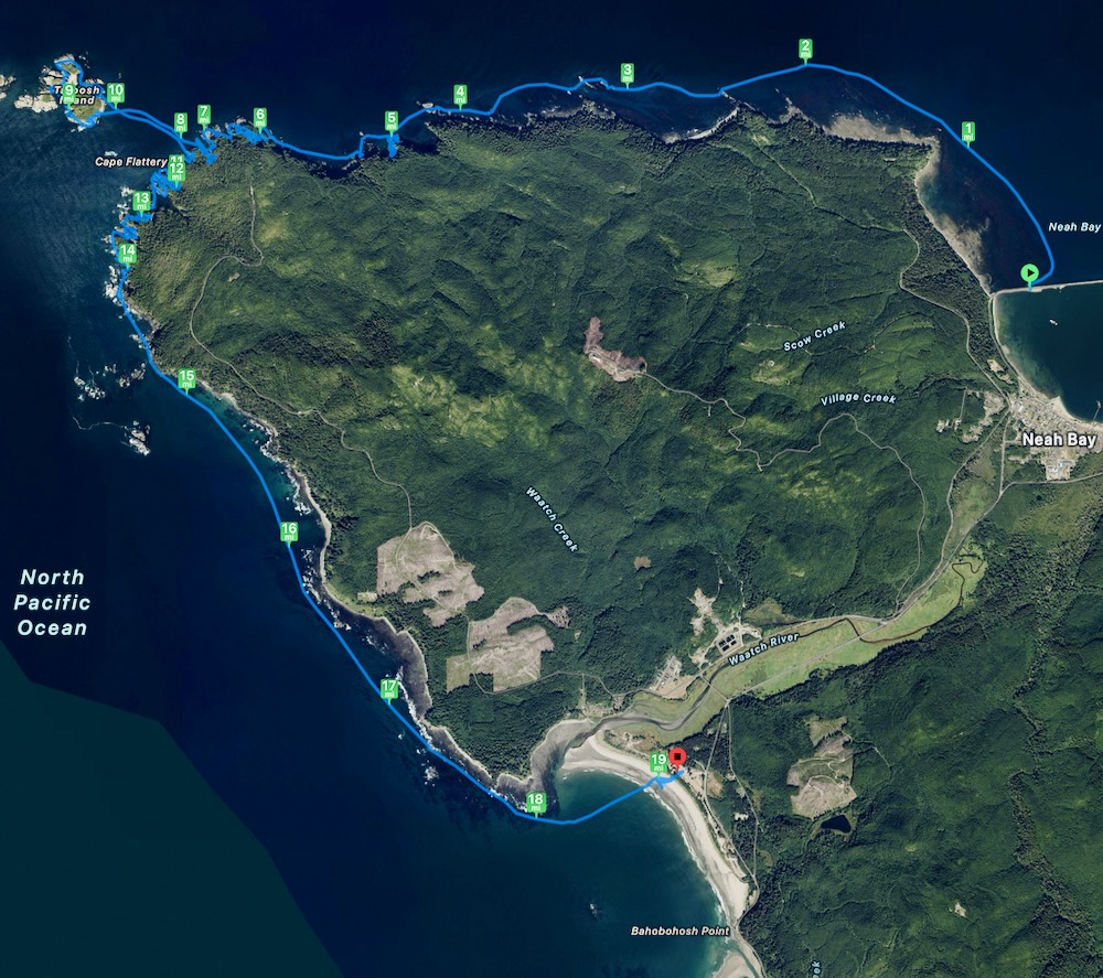 track around Cape Flattery
