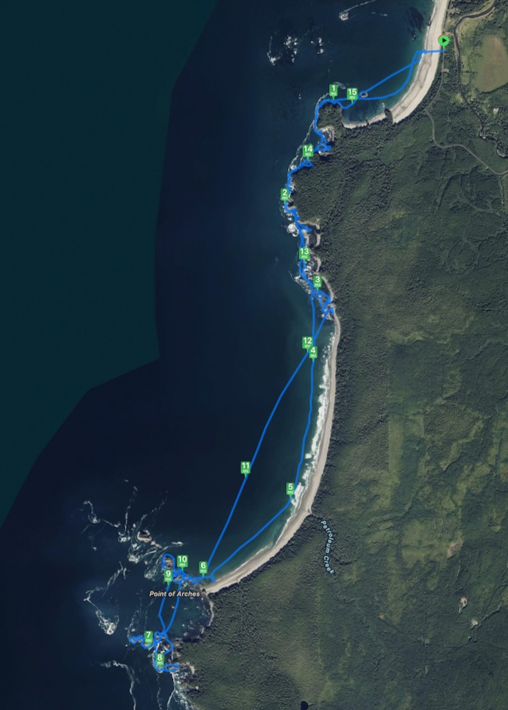track to Point of Arches and back