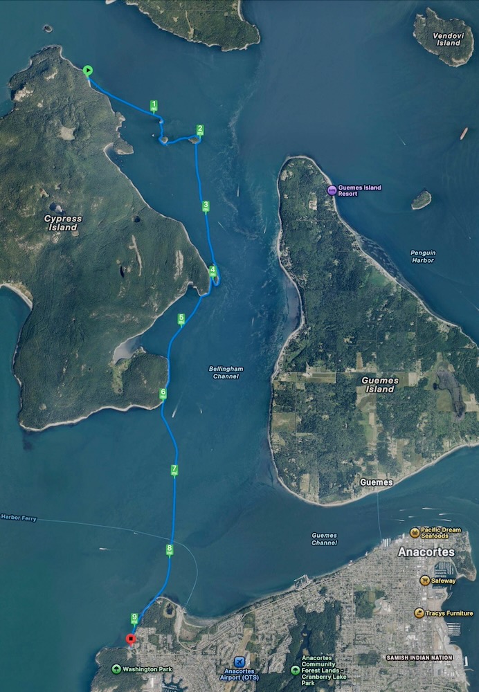 track 4 around Anacortes