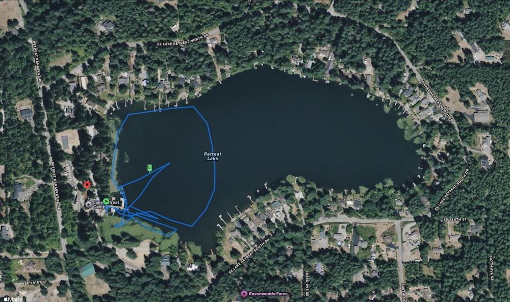 circles on a lake