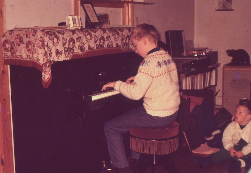 Larry at piano