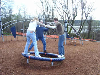 All of us on the merry-go-round